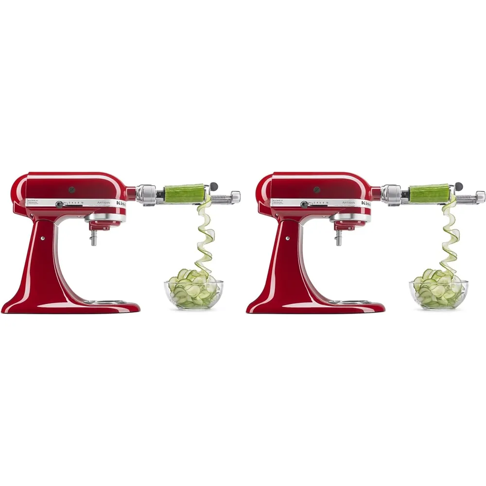 KITCHENAID, ESPIRALIZADOR CON PELADOR, DESCORAZONADOR Y REBANADOR| PLATEADO
