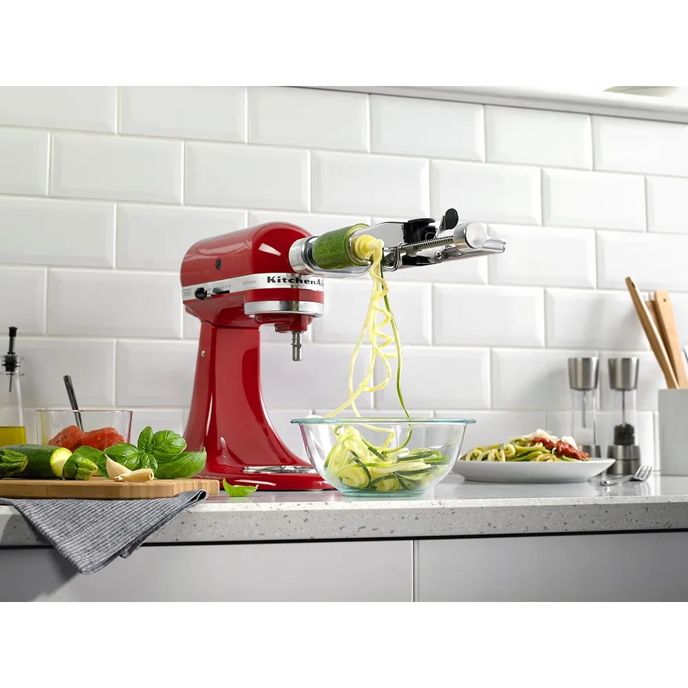 KITCHENAID, ESPIRALIZADOR CON PELADOR, DESCORAZONADOR Y REBANADOR| PLATEADO