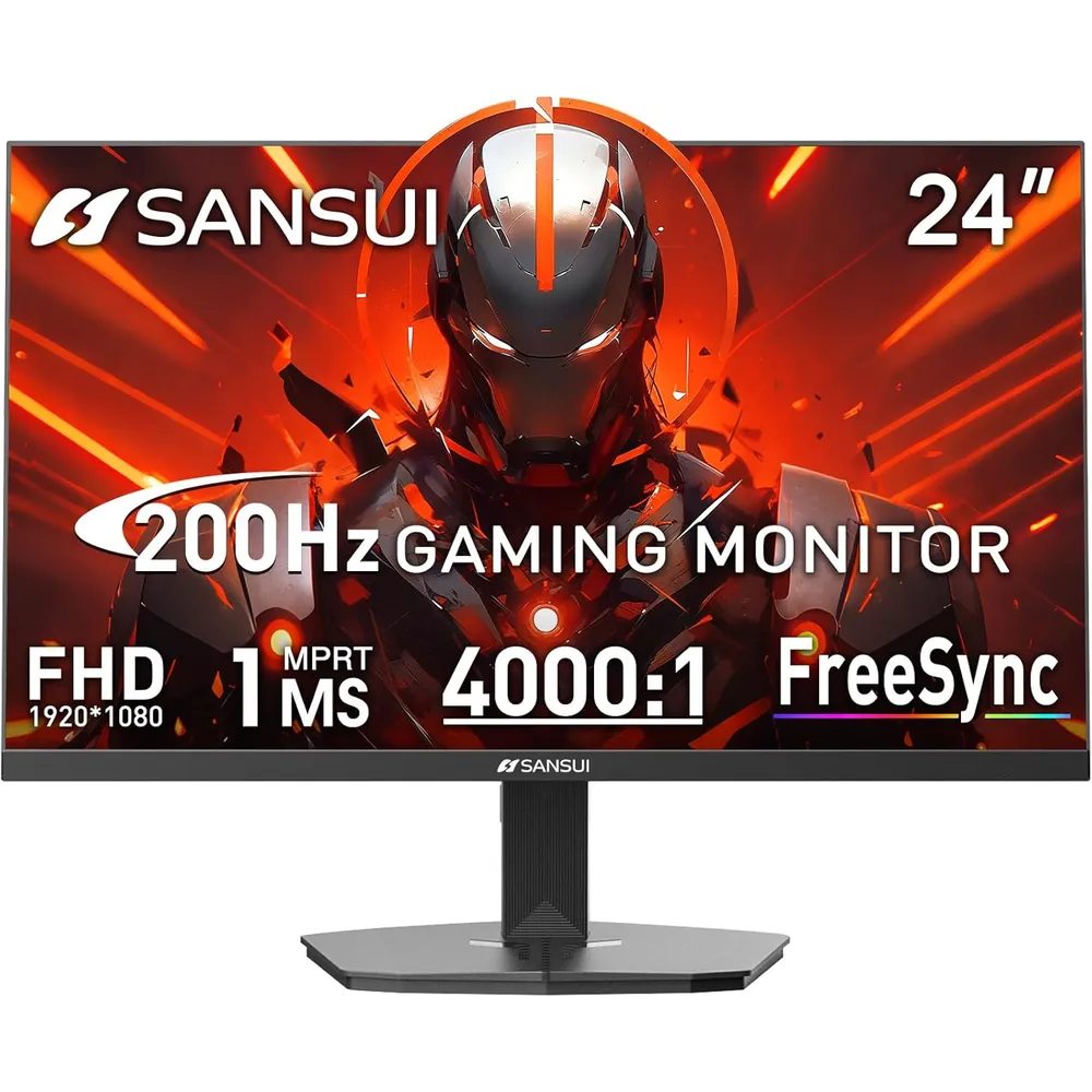 Sansui 24" FHD 200 Hz 1 ms 110 % SRGB HDMI/DP VESA