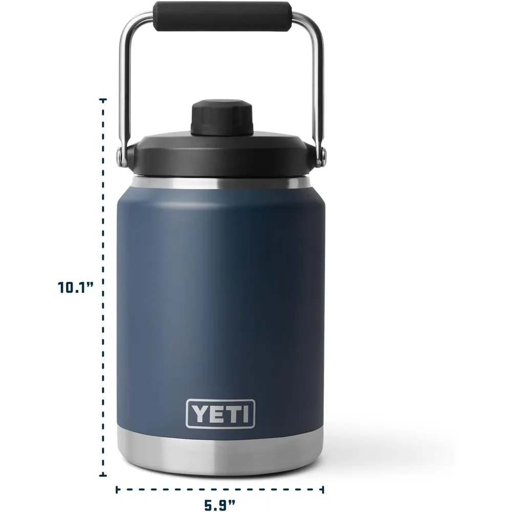 YETI Rambler Jarra con Tapa Magnética de 1 Galón | Azul Marino