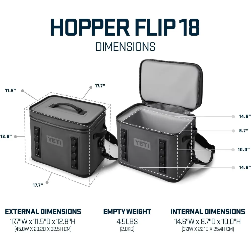 YETI Hopper Flip 18 Cooler Portátil | Verde Oscuro