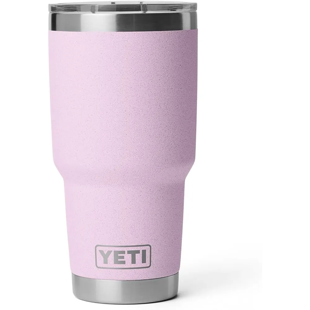 YETI Rambler Vaso de 30 oz de acero inoxidable y tapa MagSlider color rosa bebé