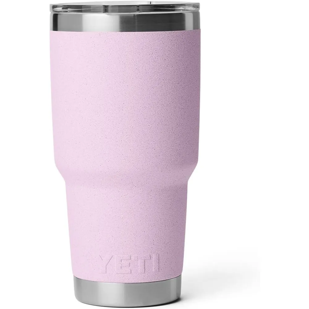 YETI Rambler Vaso de 30 oz de acero inoxidable y tapa MagSlider color rosa bebé