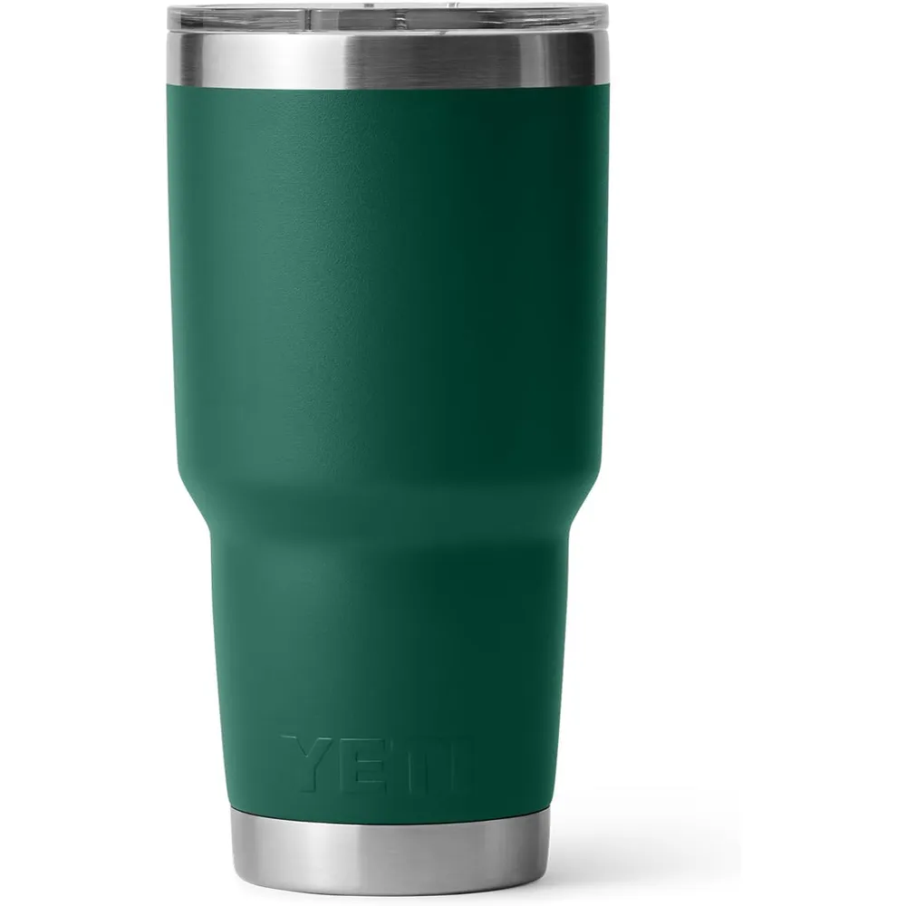 YETI Rambler Vaso de 30 oz de acero inoxidable y tapa MagSlider color verde oscuro