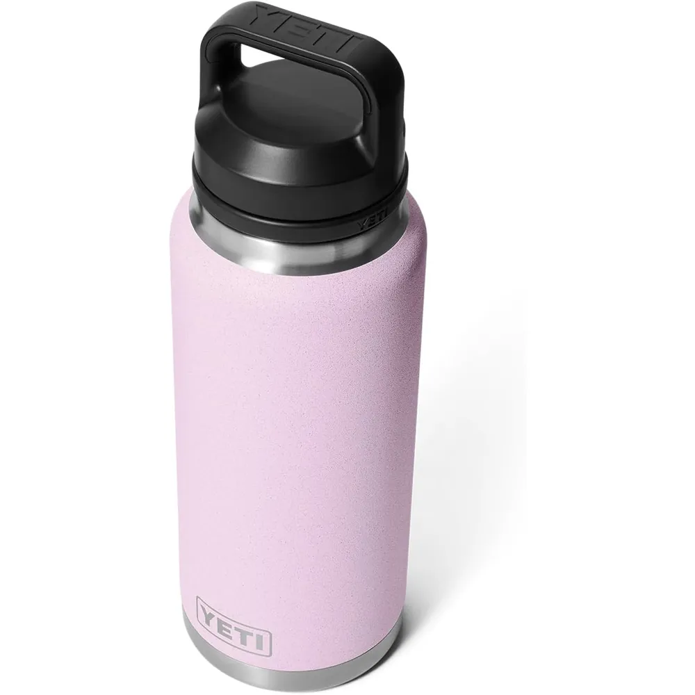 YETI Botella Rambler con Tapa para Sorbos de 36 oz | Rosa Bebé