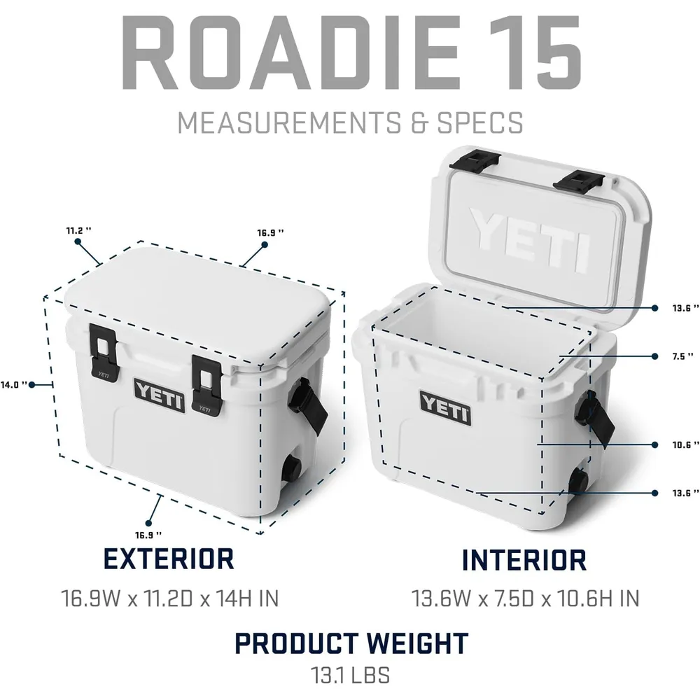 YETI Roadie 15 Cooler Duro Con Correa De Hombro | Rosa Bebé