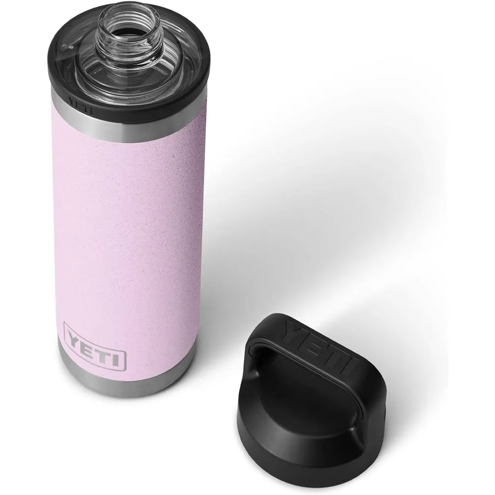 YETI Botella Rambler con Tapa de Chupón de 18 oz | Rosa Bebé Textuarizado