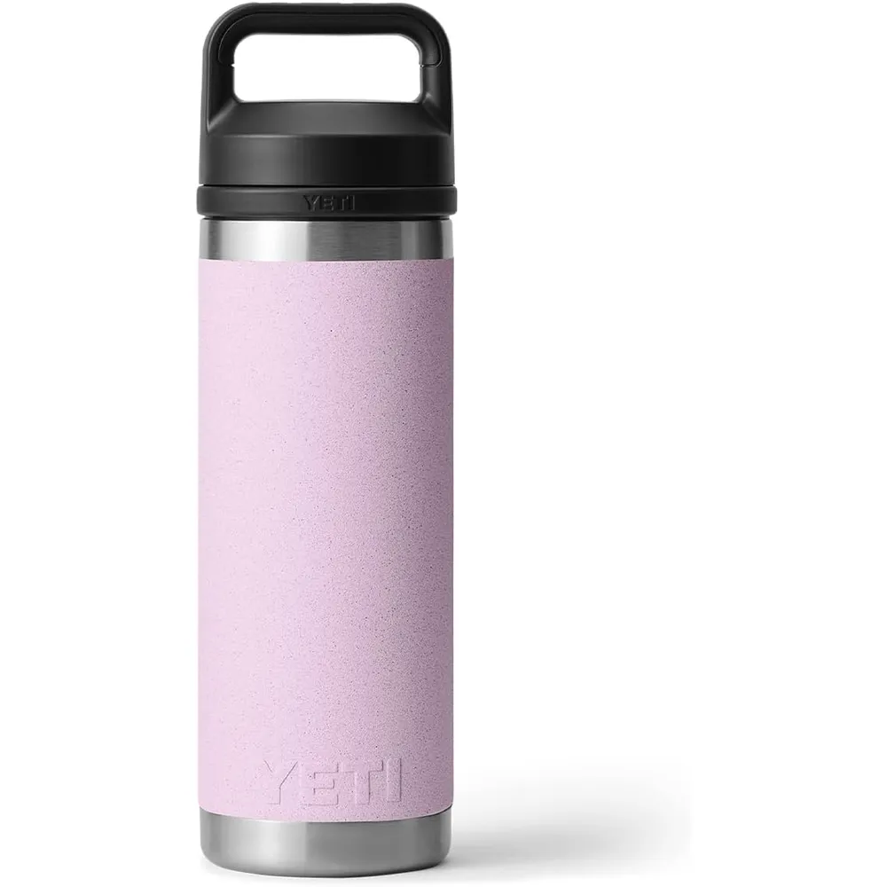YETI Botella Rambler con Tapa de Chupón de 18 oz | Rosa Bebé Textuarizado