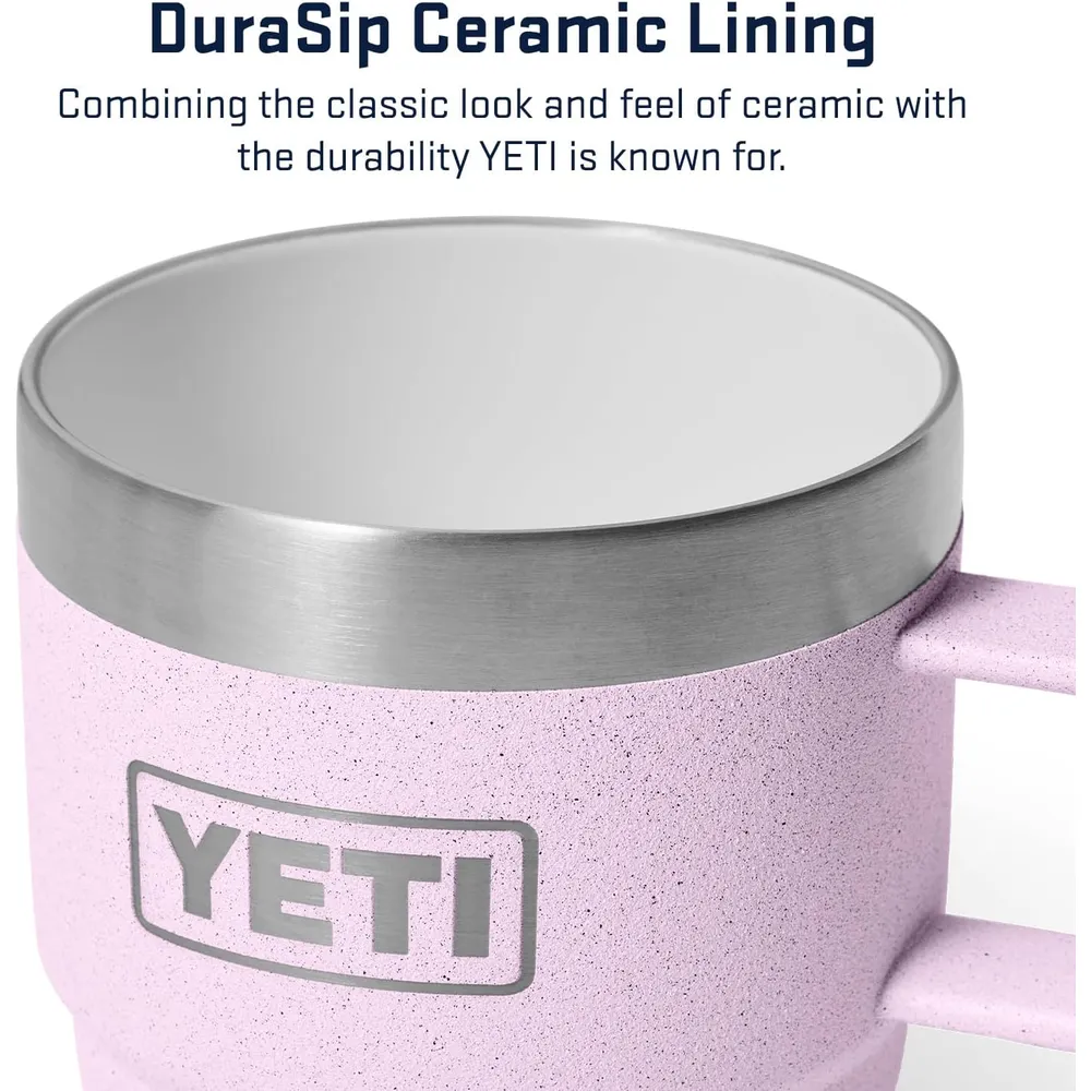 YETI Rambler Pack de 2 Tazas de Acero Inoxidable de 6 oz | Rosa Bebé