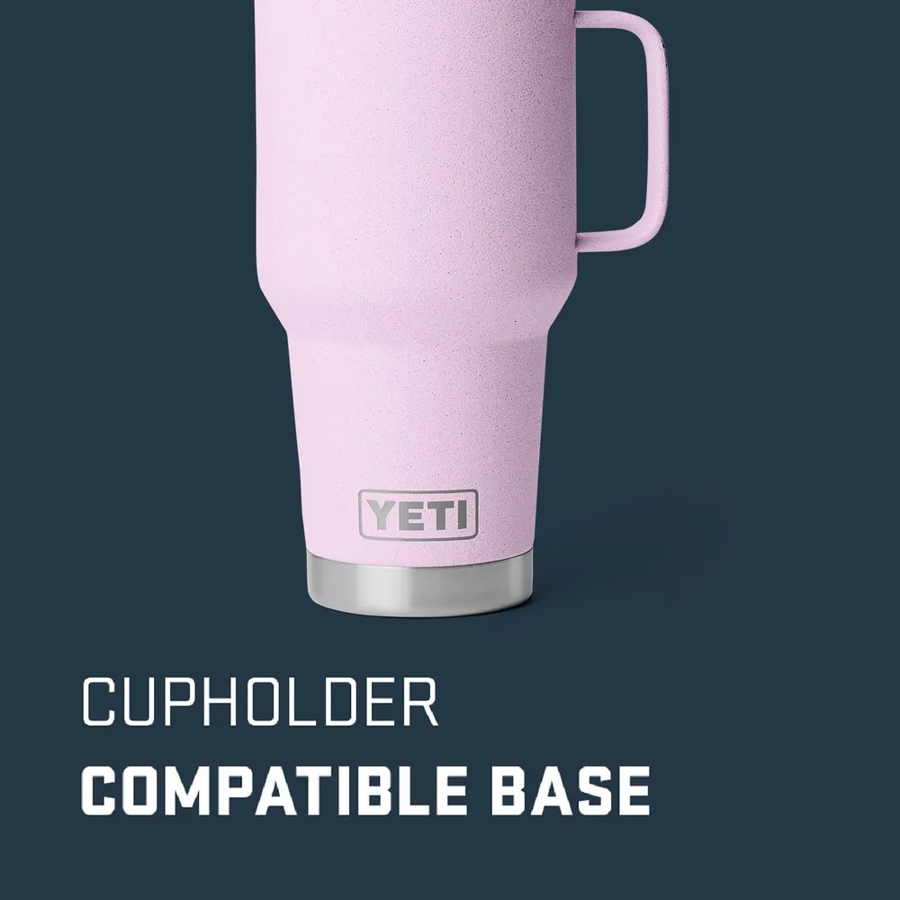 YETI Rambler Vaso de 30 oz de acero inoxidable y tapa Stronghold color rosa claro