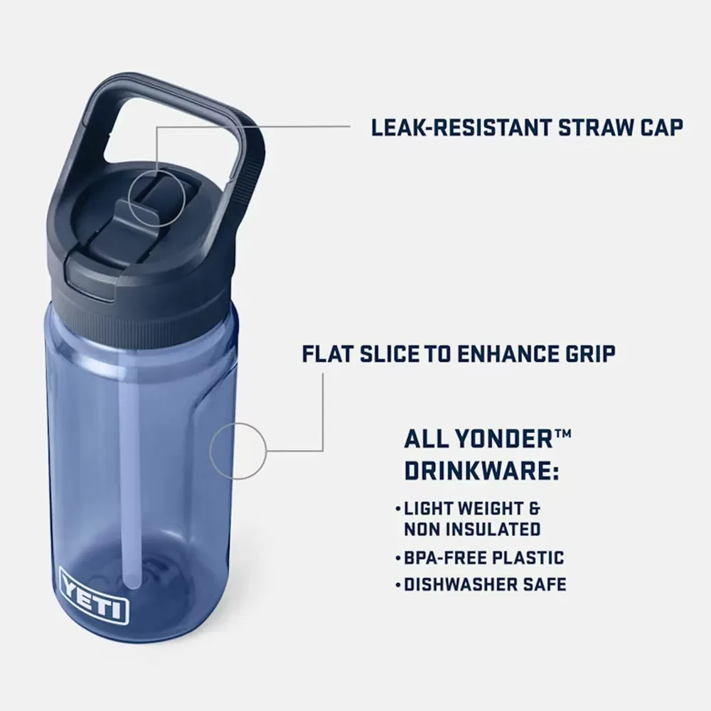 YETI Botella Yonder con Tapa de Sorbete de 20 oz | Verde Oscuro