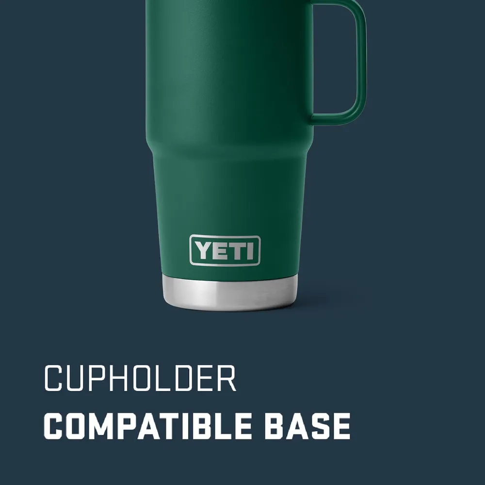 YETI Rambler Vaso de 20 oz de acero inoxidable y tapa Stronghold color verde oscuro