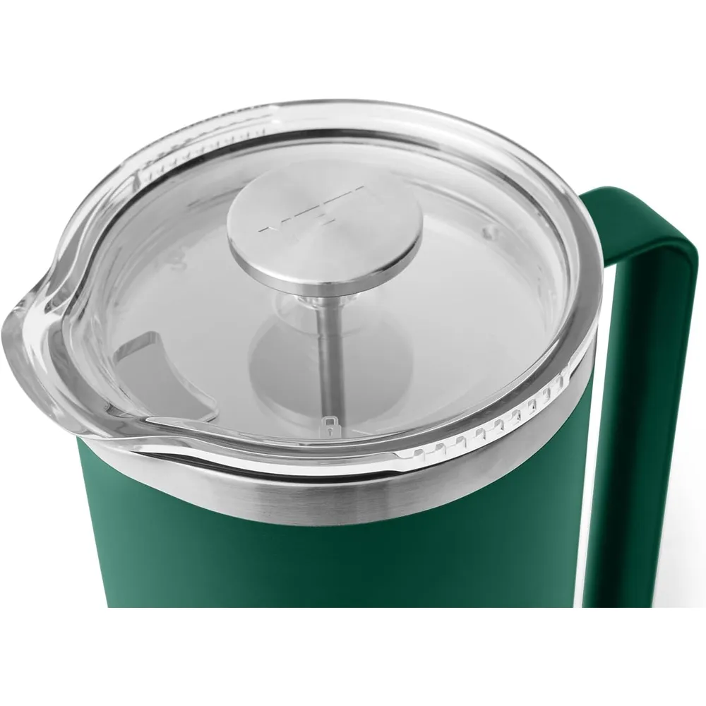 YETI Rambler Cafetera de Prensa con filtro de 64 oz | Verde Oscuro