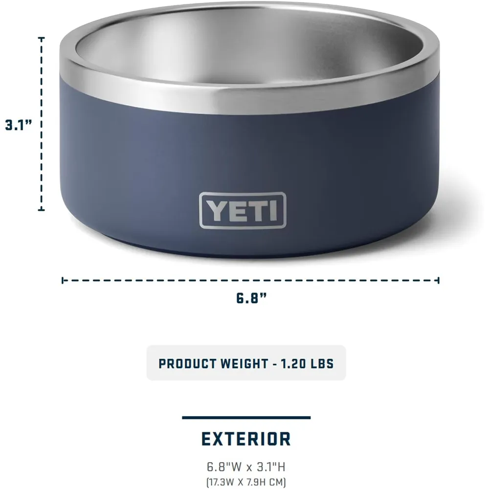 YETI Boomer 4 Tazón De Acero Inoxidable Para Perro de 32 oz | Verde Oscuro