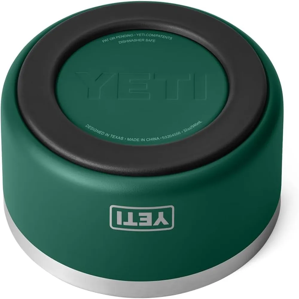 YETI Boomer 4 Tazón De Acero Inoxidable Para Perro de 32 oz | Verde Oscuro
