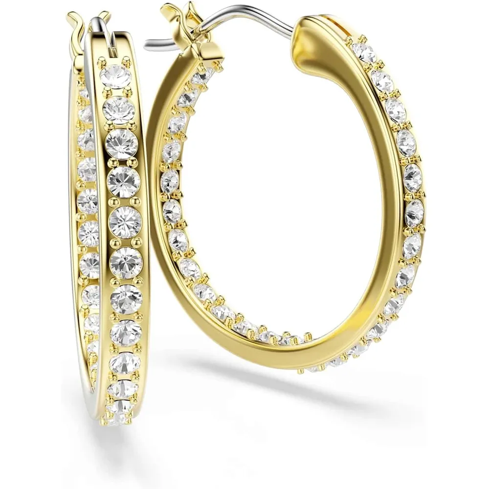SWAROVSKI ARETES ARO CRISTALES PAVÉ ORO | DORADO