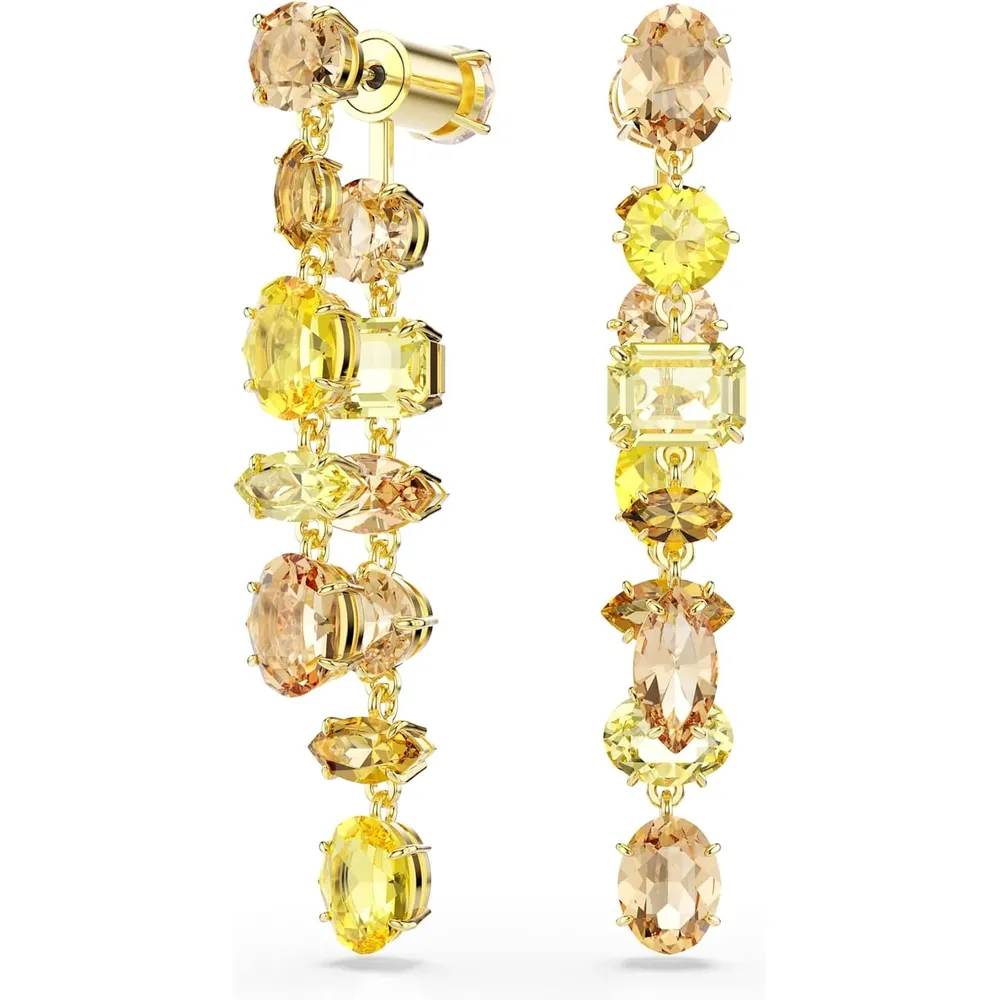 b0fb6pzmmr_0_webp.webp SWAROVSKI ARETES COLGANTES CRISTALES GEMA ACABADO ORO PARA MUJER | AMARRILLO