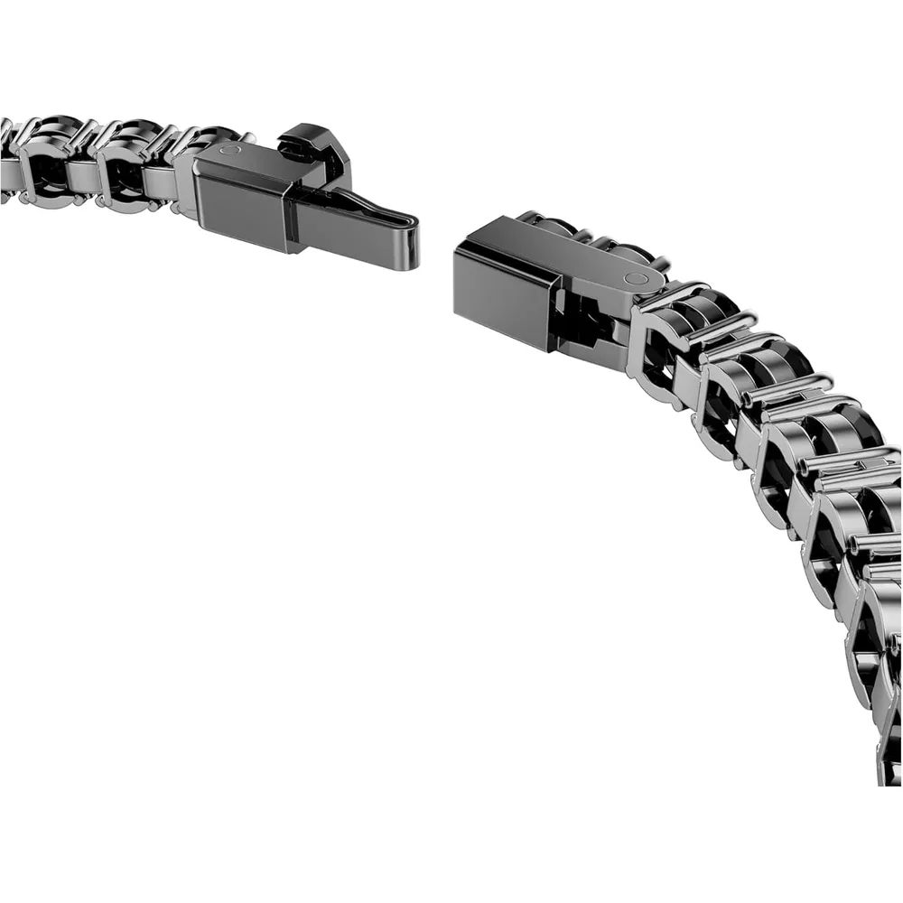 SWAROVSKI PULSERA TENNIS MATRIX ACABADO RUTENIO PARA MUJER SMALL | NEGRO