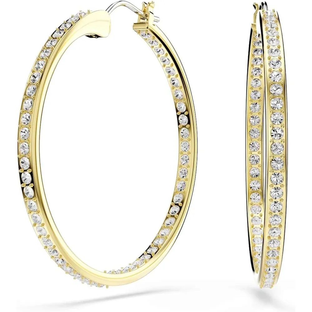 SWAROVSKI ARETES ARO PAVÉ CRISTALES ACABADO ORO PARA MUJER | DORADO