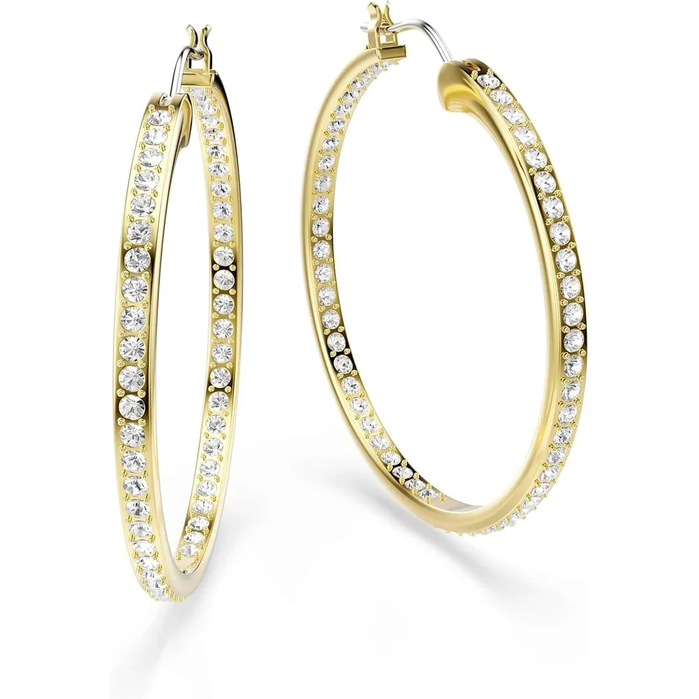 SWAROVSKI ARETES ARO PAVÉ CRISTALES ACABADO ORO PARA MUJER | DORADO