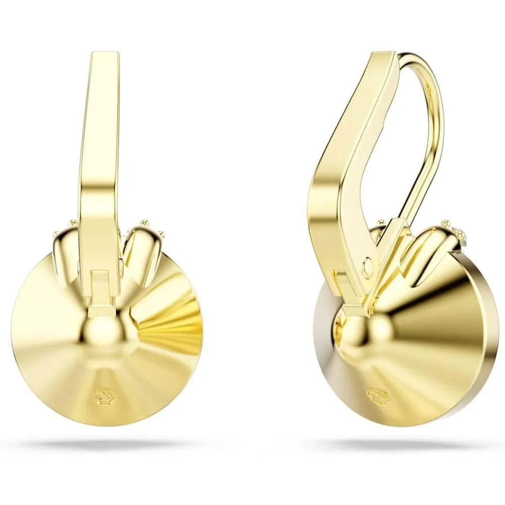 SWAROVSKI ARETES ESTUDIO CRISTAL REDONDO ACABADO ORO PARA MUJER | VERDE