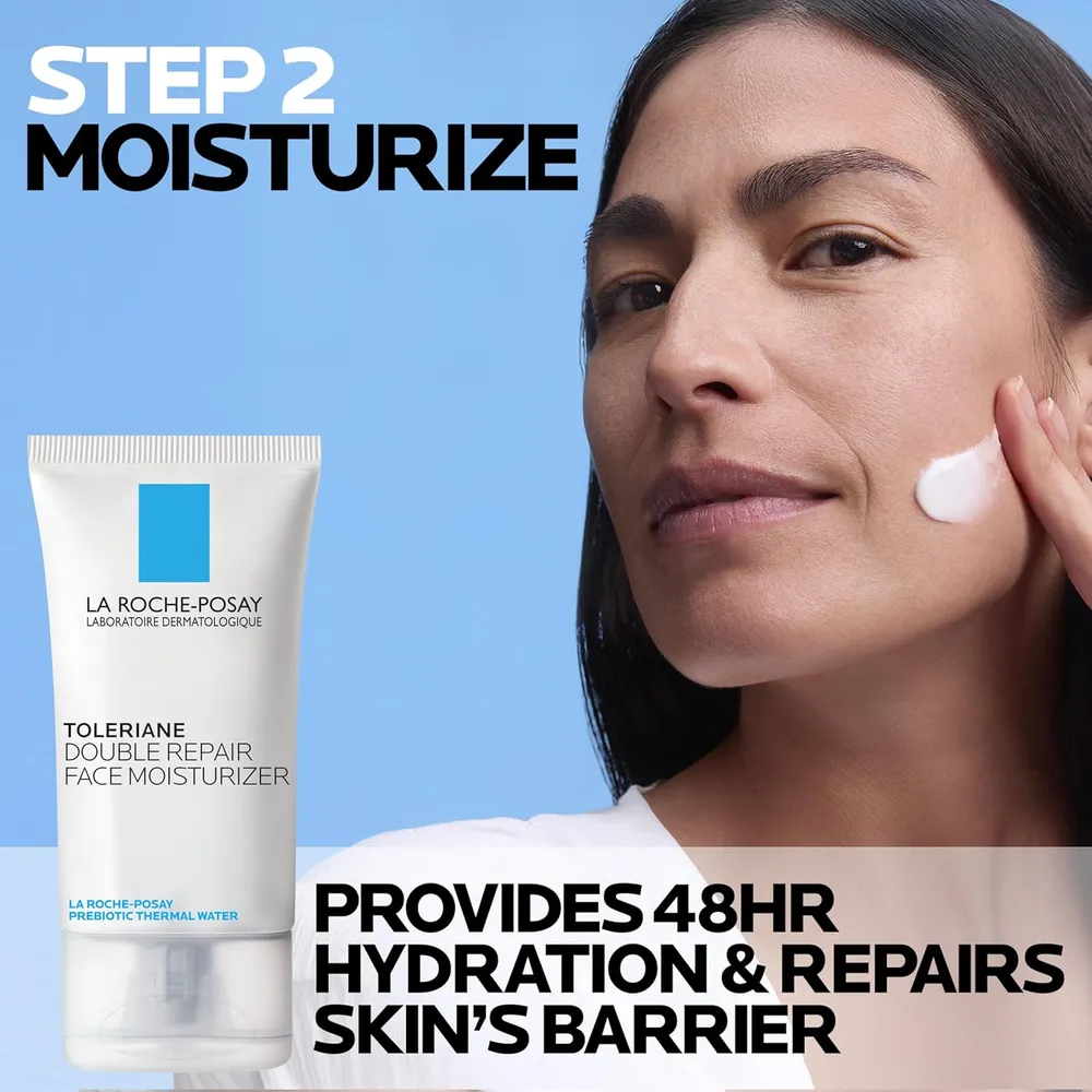 SET LA ROCHE-POSAY TOLERIANE LIMPIADOR 50 ML + DOUBLE REPAIR 40 ML + CICAPLAST B5 40 ML