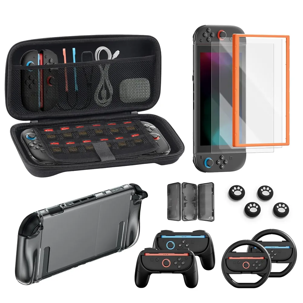 Pack de Accesorios 16 en 1 Para Nintendo Switch 2 | Negro