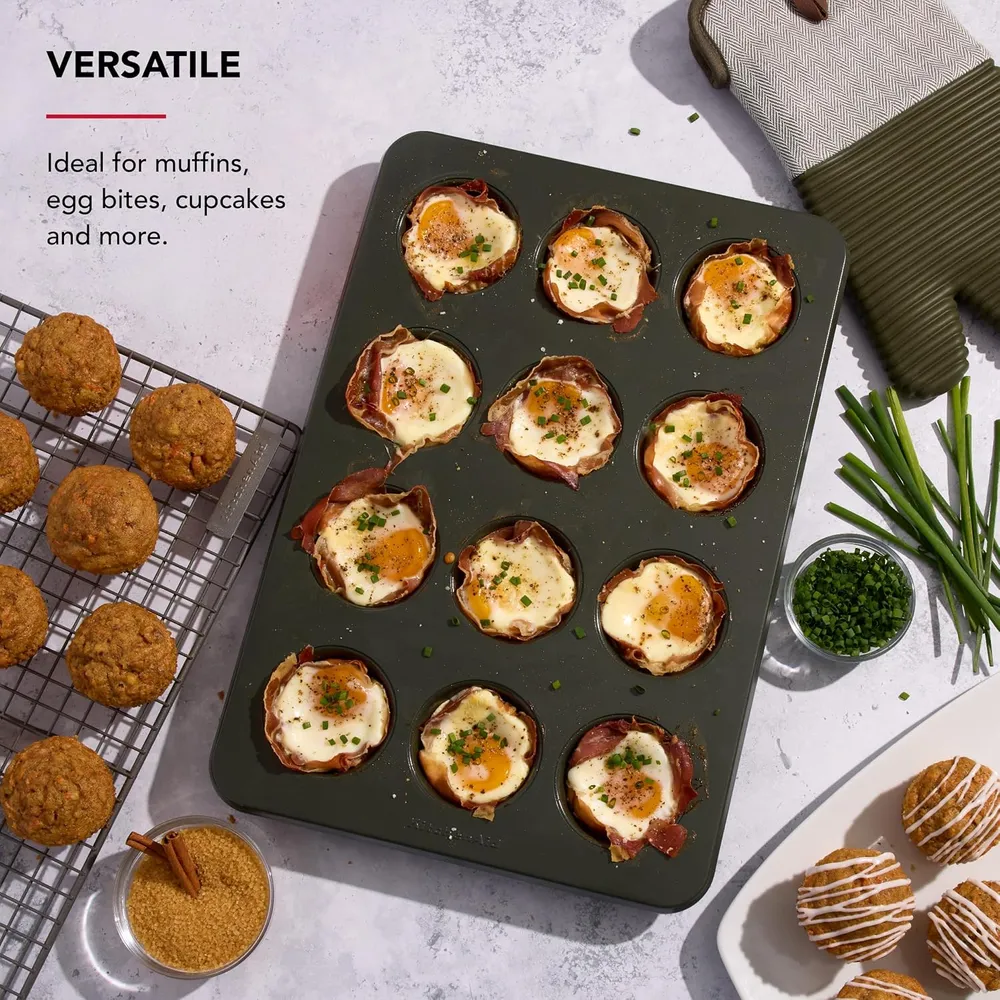 KitchenAid molde para muffins 12 tazas / 1.4 l, acero | Evergreen