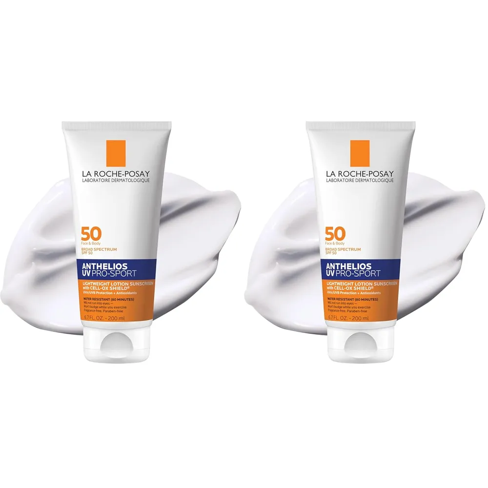 PACK 2 LA ROCHE-POSAY ANTHELIOS UV PRO-SPORT PROTECTOR SOLAR SPF 50 6.7 OZ / 200 ML