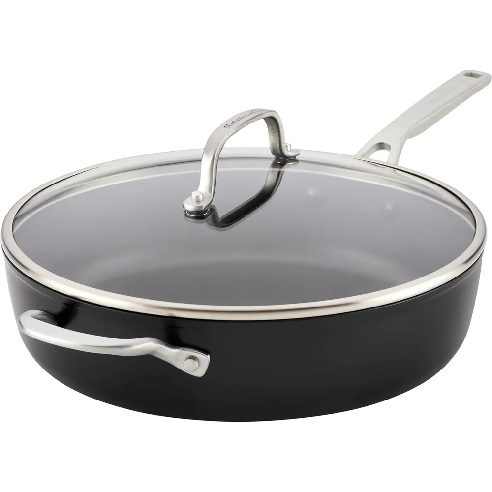 KitchenAid sartén antiadherente de inducción anonizaada | Negro