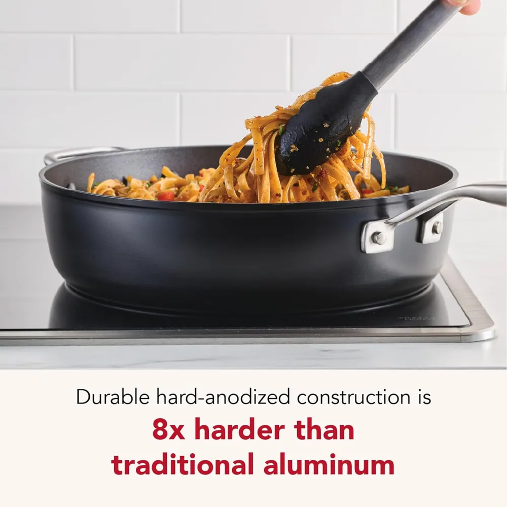 KitchenAid sartén antiadherente de inducción anonizaada | Negro