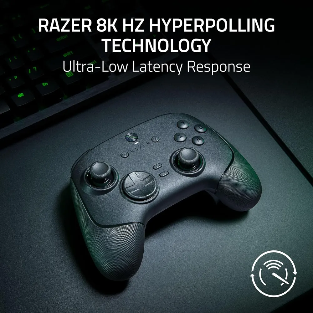 MANDO INALÁMBRICO WOLVERINE V3 PRO 8K RAZER | NEGRO