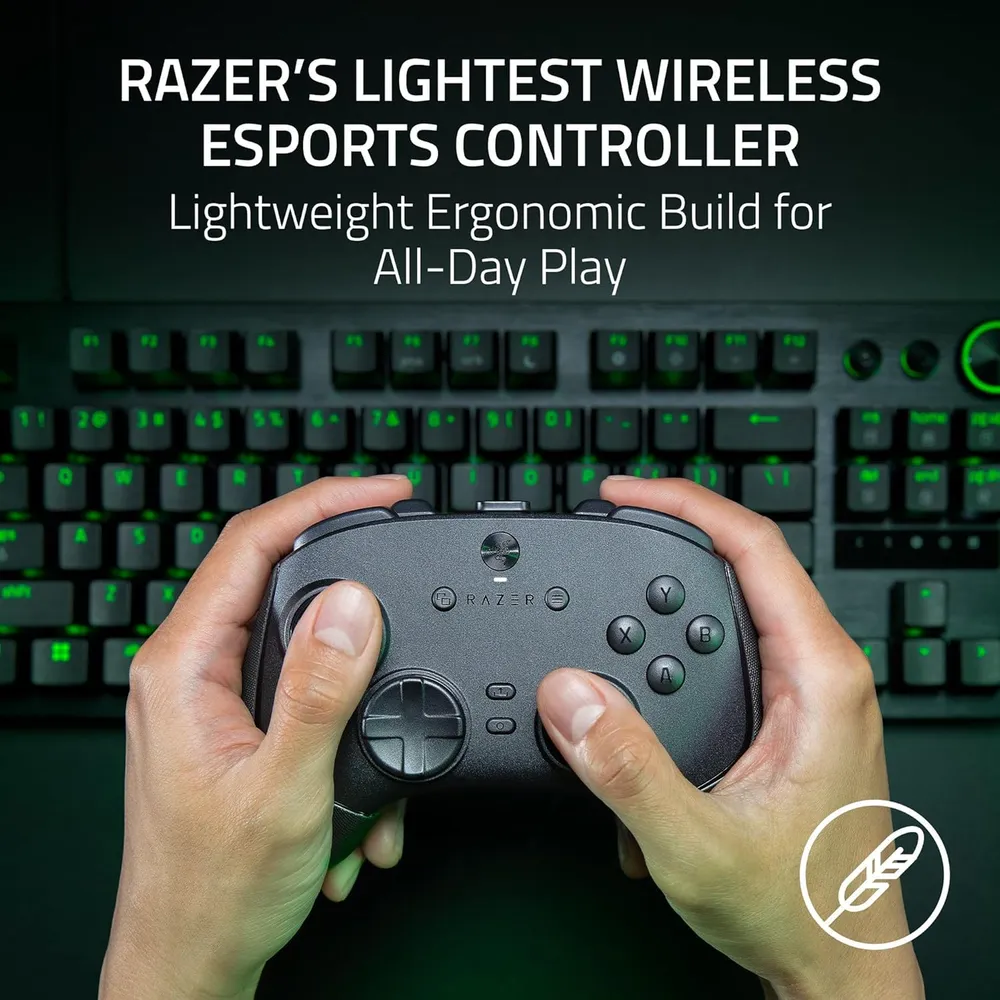 MANDO INALÁMBRICO WOLVERINE V3 PRO 8K RAZER | NEGRO