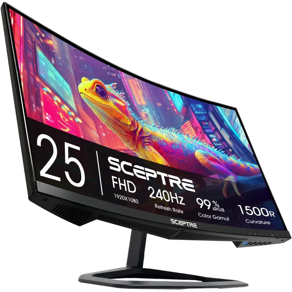 Sceptre C255B-FWT240 Curvo Monitor 24.5" Full HD 240Hz