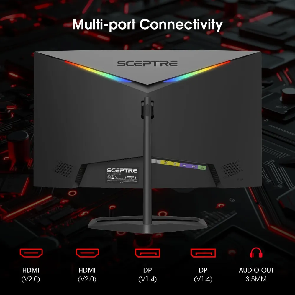 b0fc9f29vg_4_webp.webp Sceptre C255B-FWT240 Curvo Monitor 24.5" Full HD 240Hz