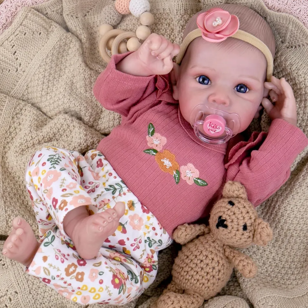Aori Muñeca Bebé Realista 20" / 50.8 cm | Floral
