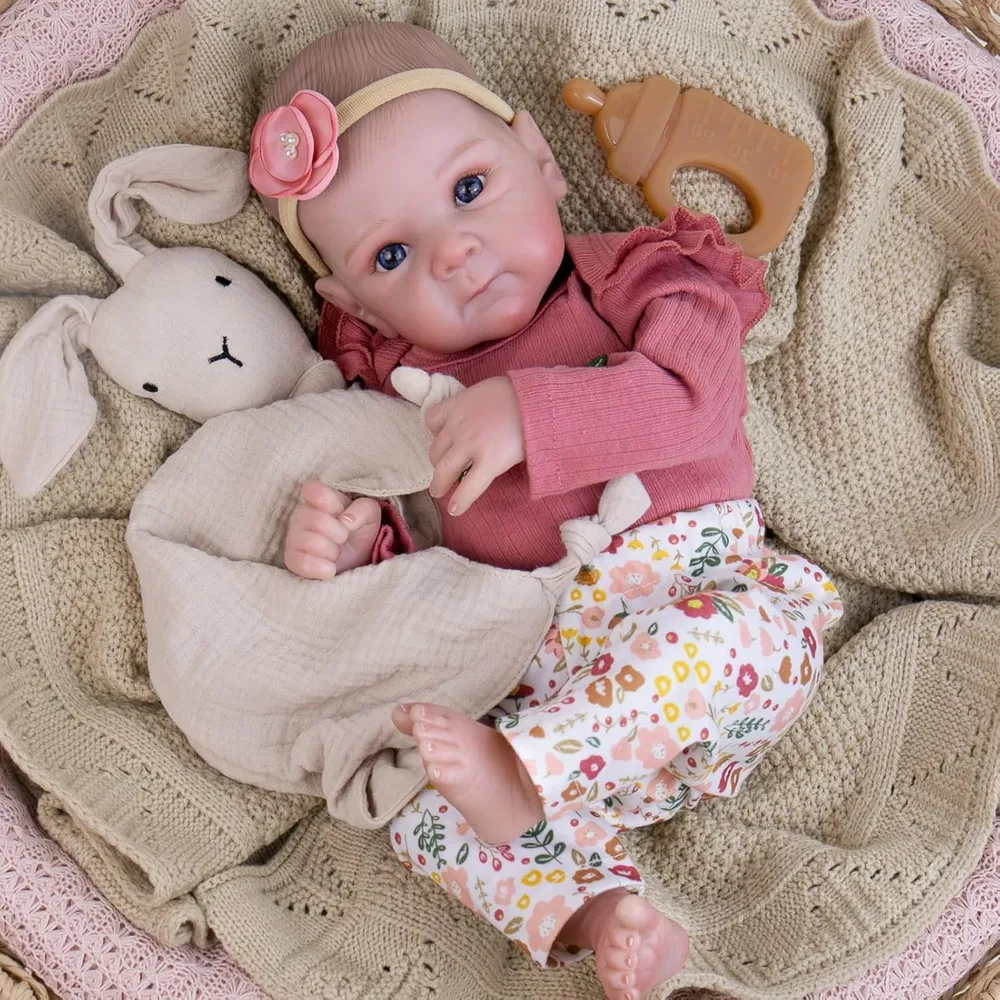Aori Muñeca Bebé Realista 20" / 50.8 cm | Floral