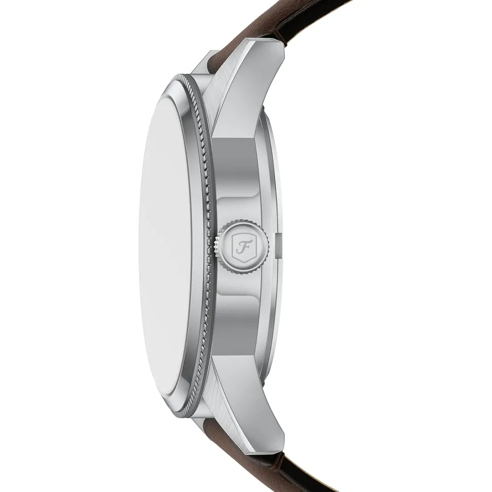 Fossil reloj multifunción Pearson para hombre, acero inoxidable | Marrón/ Verde