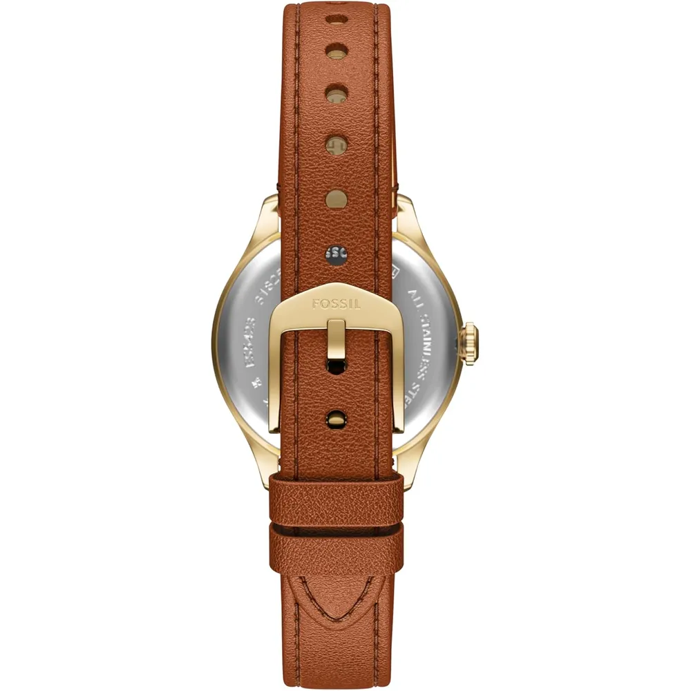 b0fcvc5kp6_1_webp.webp Fossil reloj de cuarzo Gilmore para mujer, acero inoxidable | Marrón/ Dorado