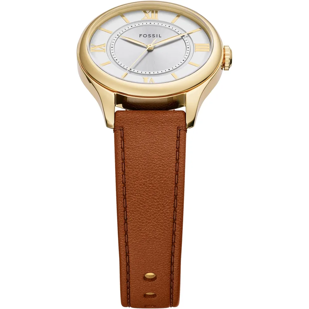 b0fcvc5kp6_3_webp.webp Fossil reloj de cuarzo Gilmore para mujer, acero inoxidable | Marrón/ Dorado