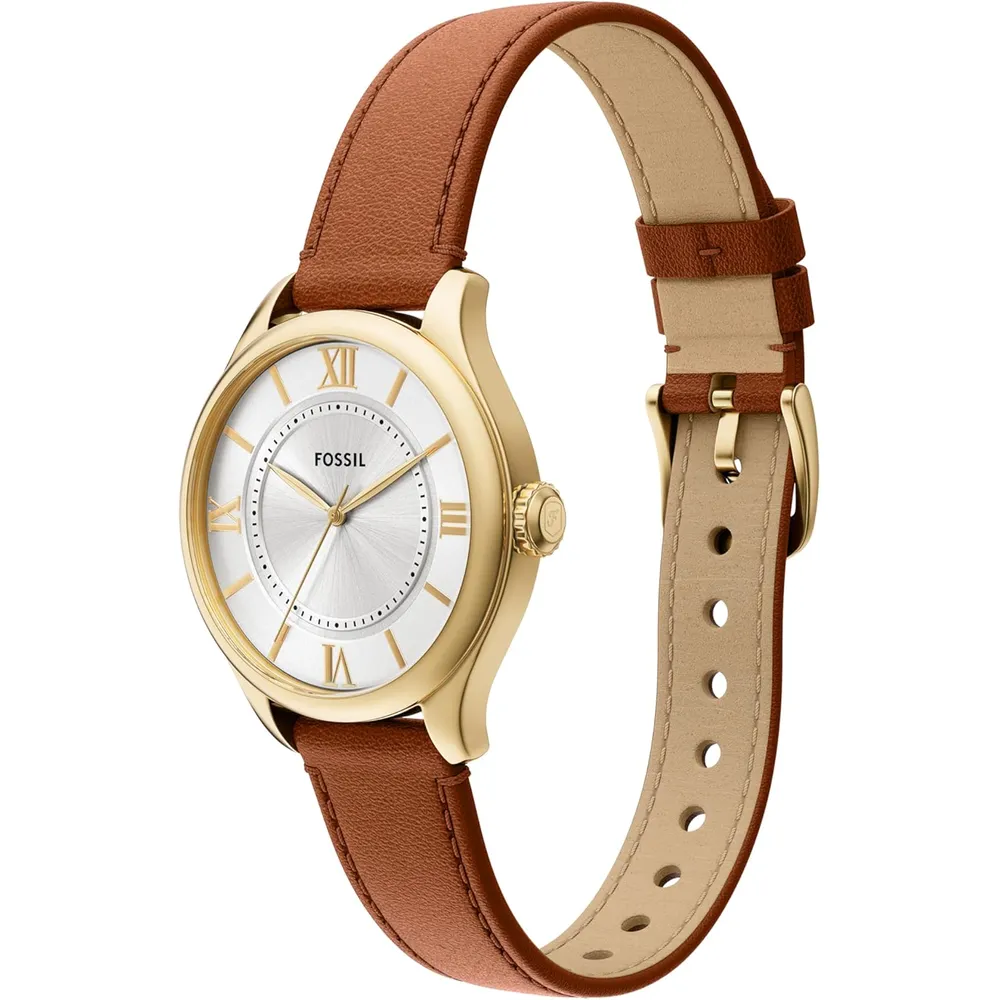 b0fcvc5kp6_5_webp.webp Fossil reloj de cuarzo Gilmore para mujer, acero inoxidable | Marrón/ Dorado