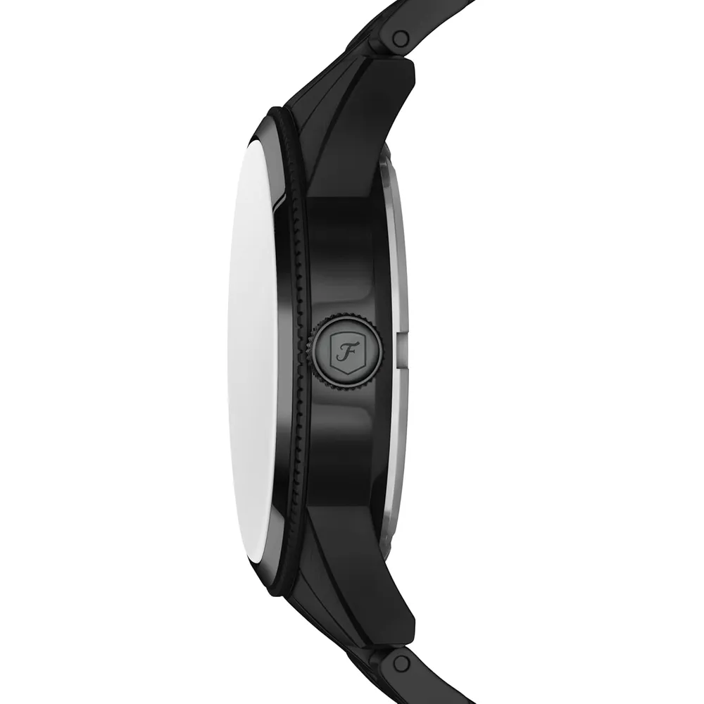 Fossil reloj multifunción Pearson para hombre, acero inoxidable | Negro