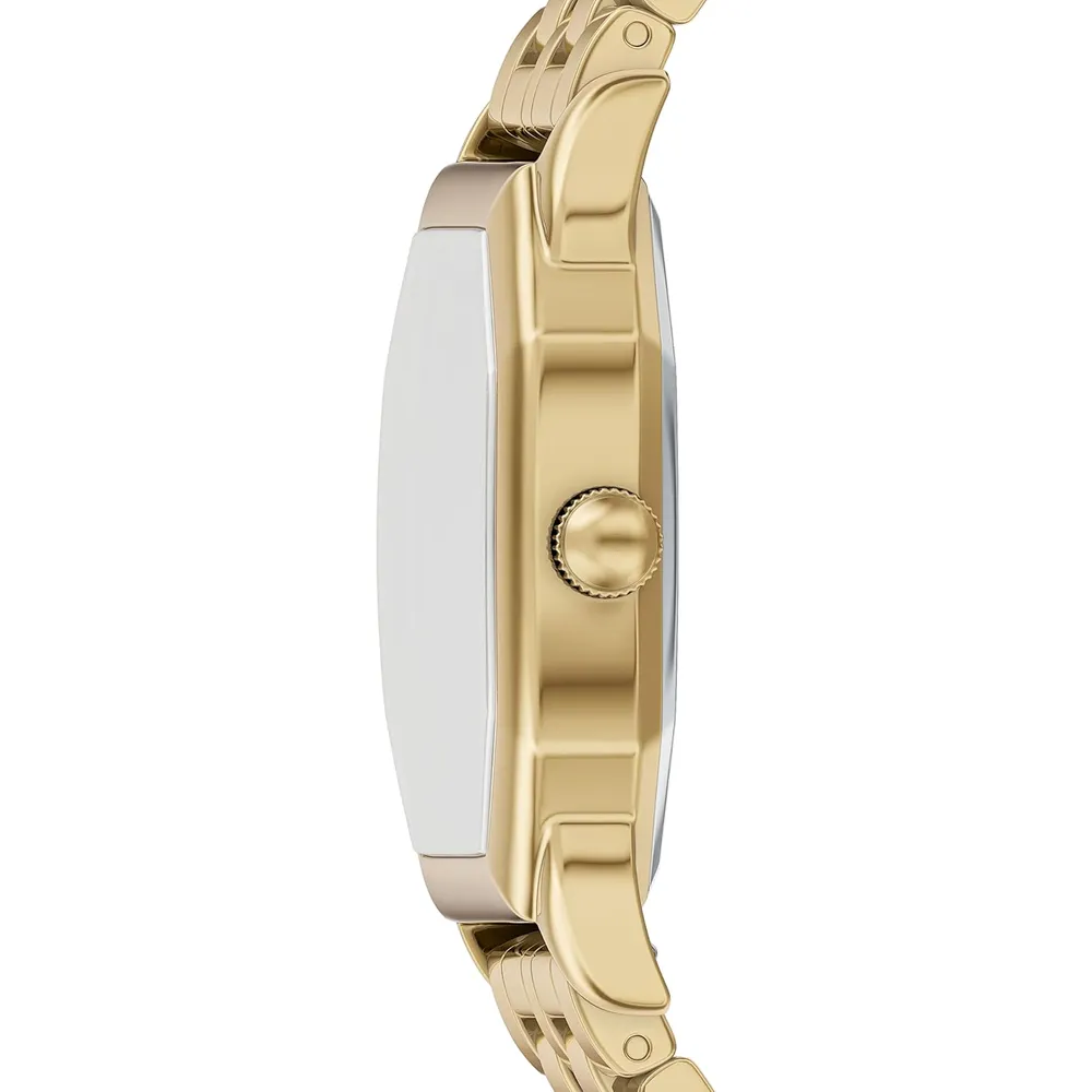Fossil reloj de cuarzo Harlow para mujer, acero inoxidable | Oro/negro