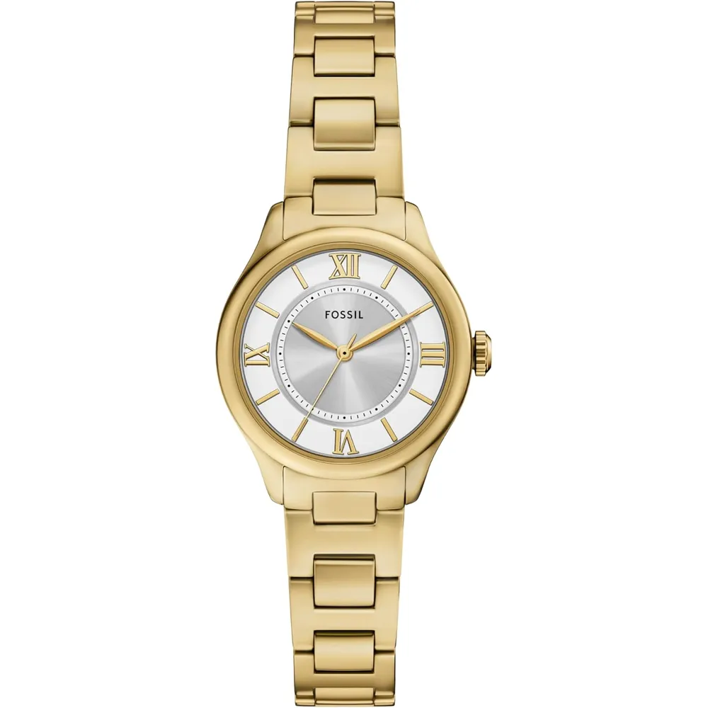 Fossil reloj de cuarzo Gilmore para mujer, acero inoxidable | Dorado