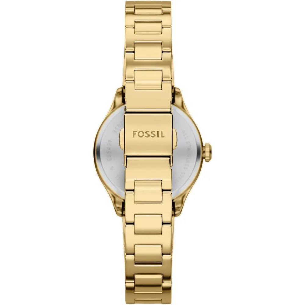 Fossil reloj de cuarzo Gilmore para mujer, acero inoxidable | Dorado