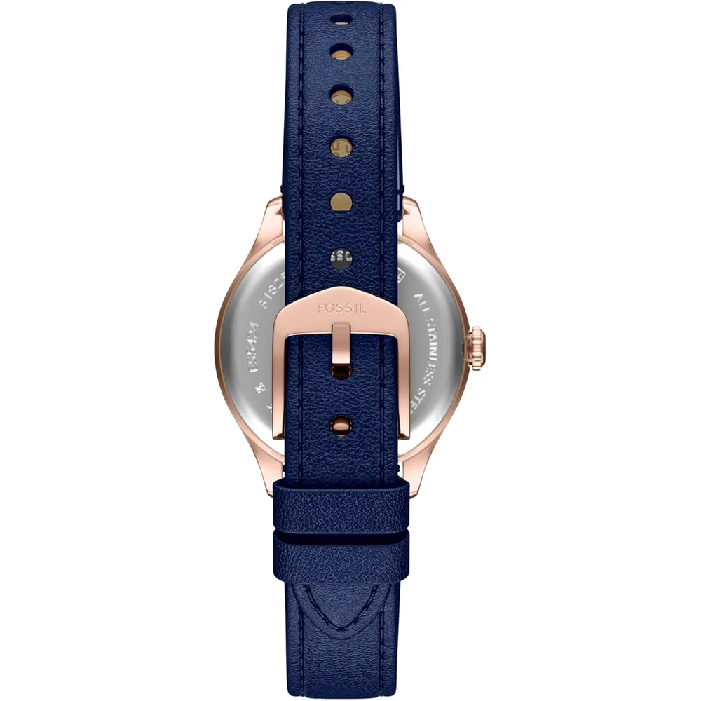 b0fcvj3xvx_1_webp.webp Fossil reloj de cuarzo Gilmore para mujer, acero inoxidable | Oro rosa/ Azul