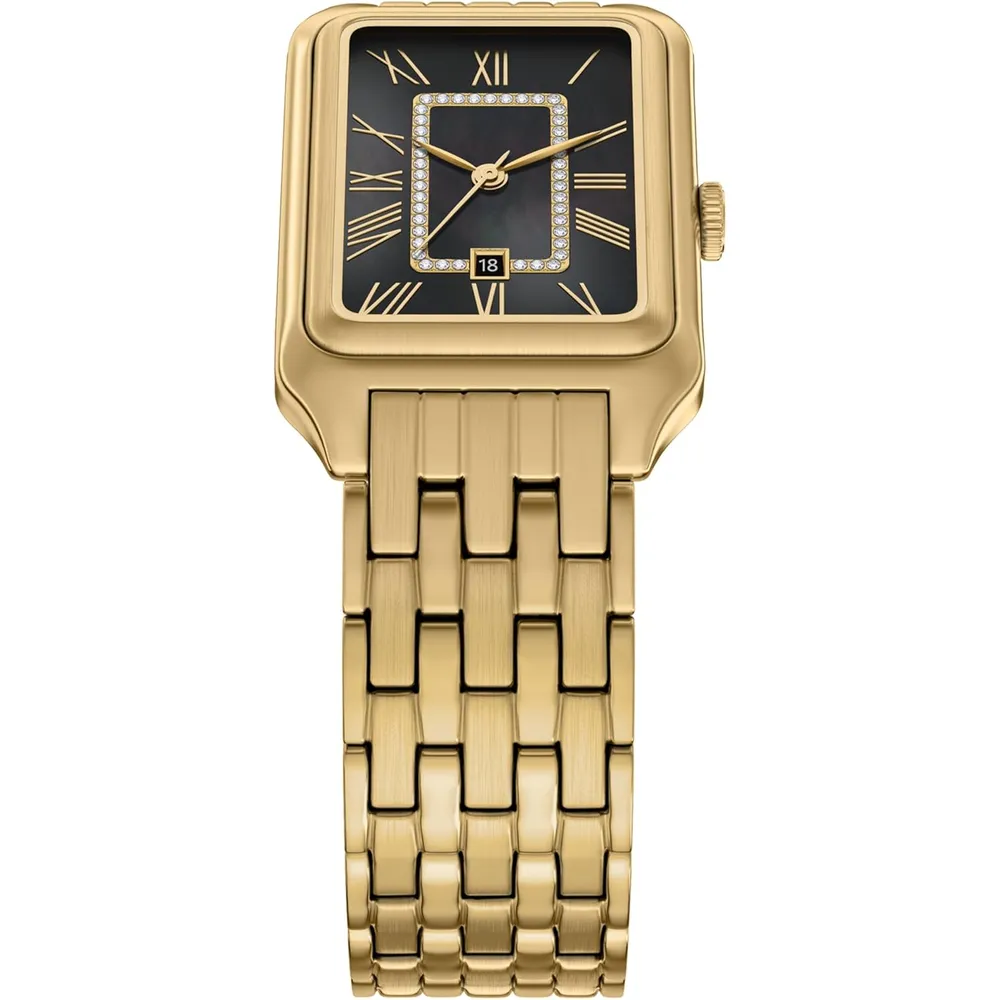 b0fcvkh4ts_4_webp.webp Fossil reloj de cuarzo Raquel para mujer, acero inoxidable | Oro/ Negro