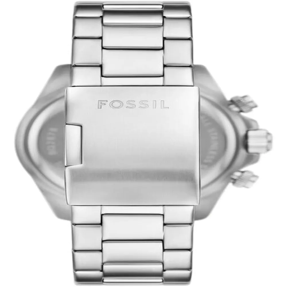 b0fcvkj8f2_3_webp.webp Fossil reloj multifunción para hombre, acero, Autocross | Plateado/ Verde