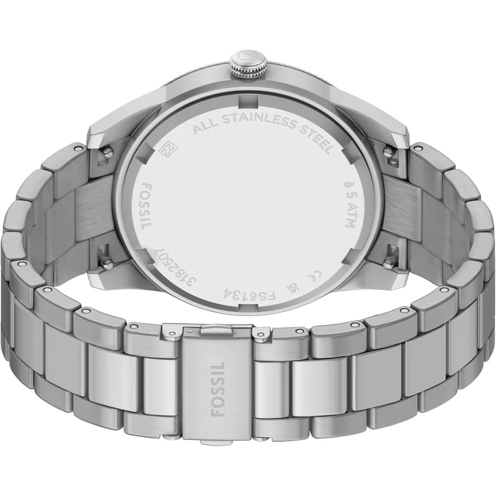 Fossil reloj multifunción Pearson para hombre | Plateado/ Azul