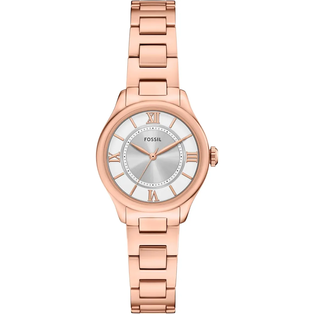 Fossil reloj de cuarzo Gilmore para mujer, acero inoxidable | Oro rosa/ Dorado